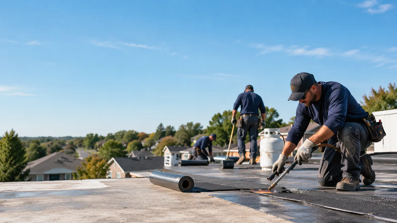 Flat Roof Leak Repair providers in Howe, IN